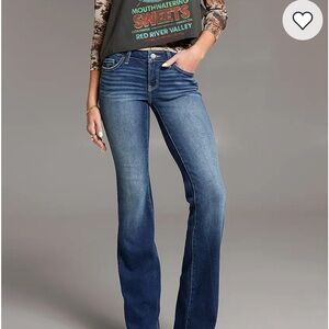 Low Rise Boot Cut Jeans